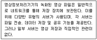 영상정보관리사 2025년 1회 17번 문제 그림