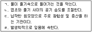 9급 국가직 공무원 식용작물 2008년 1회 2번 문제 그림