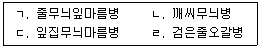 9급 국가직 공무원 식용작물 2021년 1회 12번 문제 그림