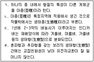 9급 국가직 공무원 재배학개론 2020년 1회 13번 문제 그림