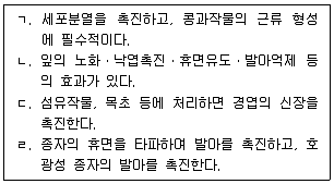 9급 국가직 공무원 재배학개론 2024년 1회 13번 문제 그림