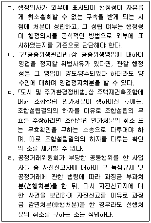 9급 국가직 공무원 행정법총론 2021년 1회 9번 문제 그림
