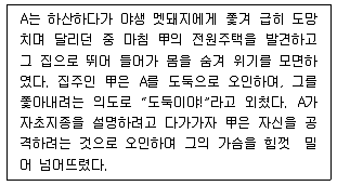 9급 국가직 공무원 형법 2018년 1회 14번 문제 그림