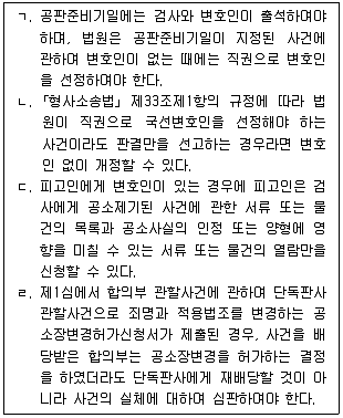 9급 국가직 공무원 형사소송법 2020년 1회 2번 문제 그림