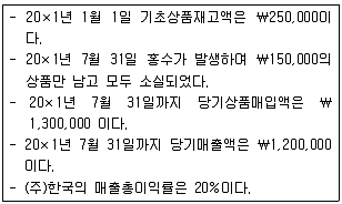 9급 국가직 공무원 회계원리 2021년 1회 9번 문제 그림