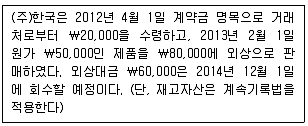 9급 국가직 공무원 회계학 2013년 1회 17번 문제 그림