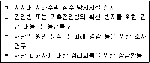 9급 지방직 공무원 서울시 재난관리론 2018년 1회 9번 문제 그림
