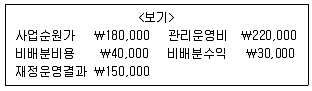 9급 지방직 공무원 서울시 회계학 2019년 1회 20번 문제 그림