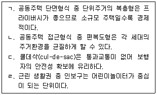 9급 지방직 공무원 건축계획 2022년 1회 6번 문제 그림
