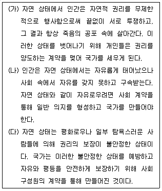 9급 지방직 공무원 사회 2019년 1회 2번 문제 그림