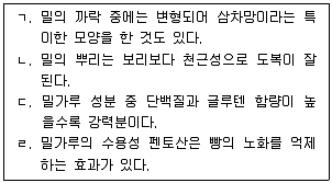 9급 지방직 공무원 식용작물 2025년 1회 14번 문제 그림