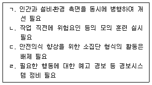 9급 지방직 공무원 안전관리론 2016년 1회 20번 문제 그림