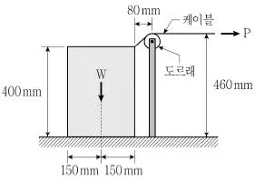 9급 지방직 공무원 응용역학개론 2021년 1회 17번 문제 그림