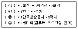 9급 지방직 공무원 자료조직개론 2017년 1회 7번 문제 그림