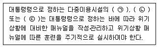 9급 지방직 공무원 재난관리론 2018년 1회 18번 문제 그림
