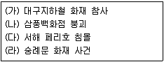9급 지방직 공무원 재난관리론 2021년 1회 3번 문제 그림