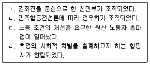 9급 지방직 공무원 한국사 2016년 2회 19번 문제 그림