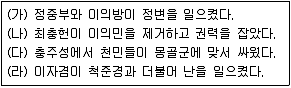9급 지방직 공무원 한국사 2021년 1회 9번 문제 그림