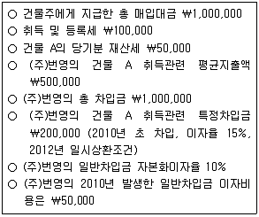 9급 지방직 공무원 회계학 2010년 1회 19번 문제 그림