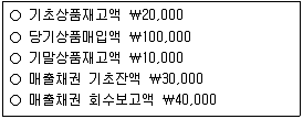 9급 지방직 공무원 회계학 2011년 1회 17번 문제 그림