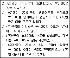 9급 지방직 공무원 회계학 2021년 1회 17번 문제 그림