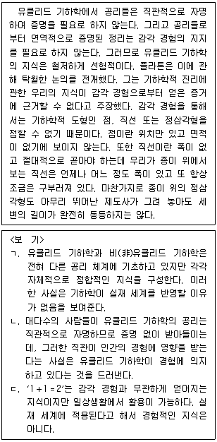 PSAT 언어논리 2014년 1회 17번 문제 그림