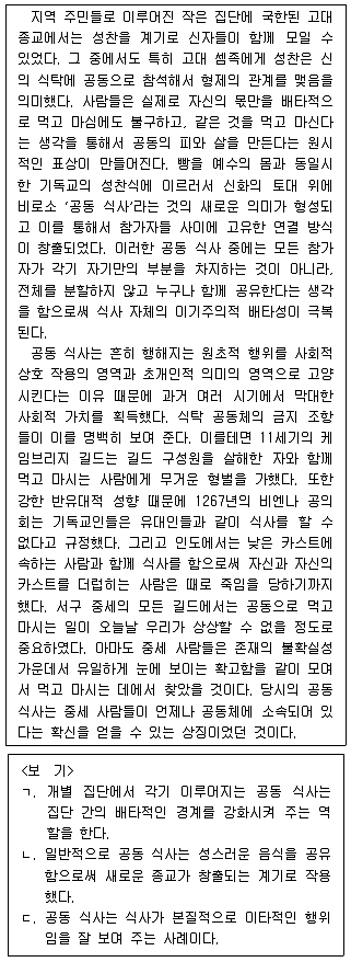 PSAT 언어논리 2014년 1회 22번 문제 그림
