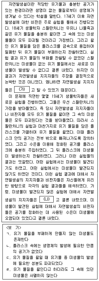 PSAT 언어논리 2014년 1회 26번 문제 그림