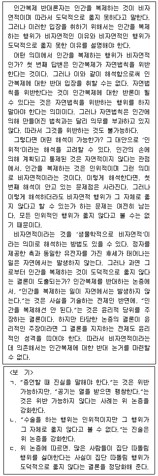 PSAT 언어논리 2014년 1회 36번 문제 그림