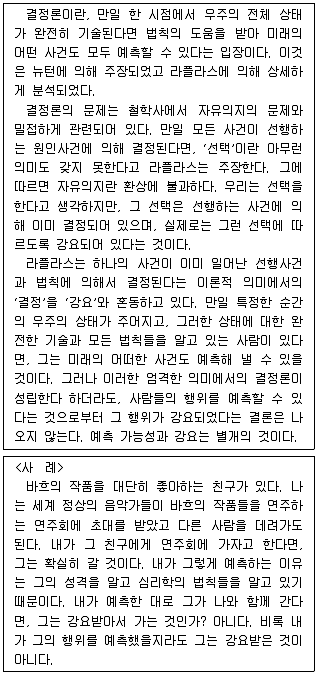 PSAT 언어논리 2014년 1회 37번 문제 그림