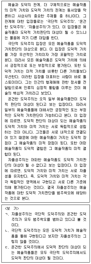 PSAT 언어논리 2016년 1회 5번 문제 그림