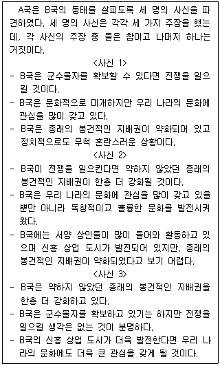 PSAT 언어논리 2017년 1회 12번 문제 그림