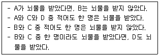 PSAT 언어논리 2018년 1회 32번 문제 그림