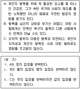 PSAT 언어논리 2019년 1회 40번 문제 그림
