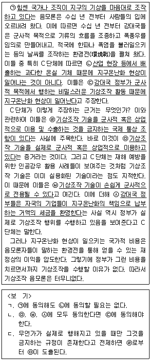 PSAT 언어논리 2022년 1회 32번 문제 그림
