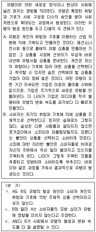 PSAT 언어논리 2023년 1회 17번 문제 그림